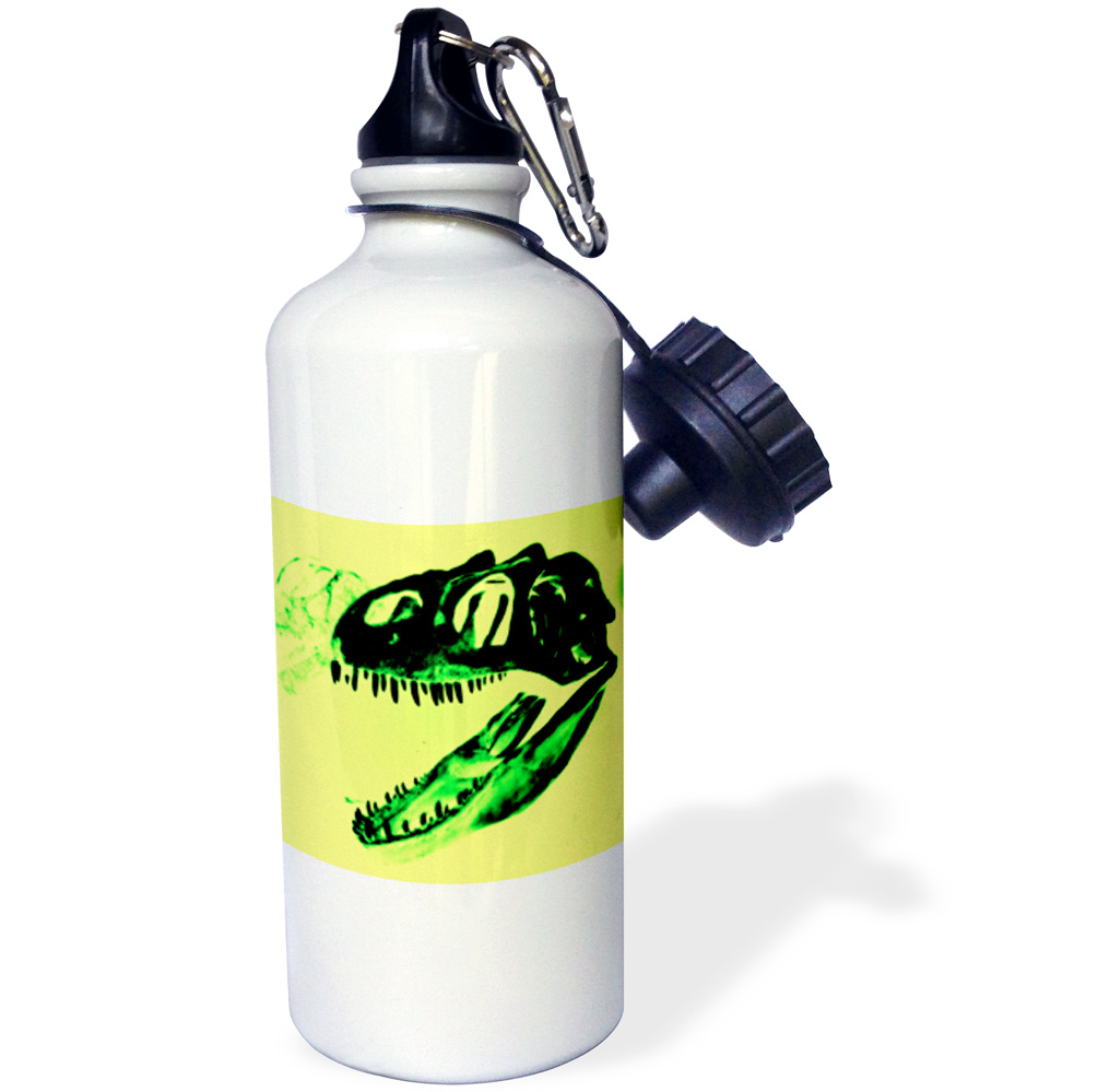 3dRose Dinosaur mouth, head and teeth, Sports Water Bottle, 21oz