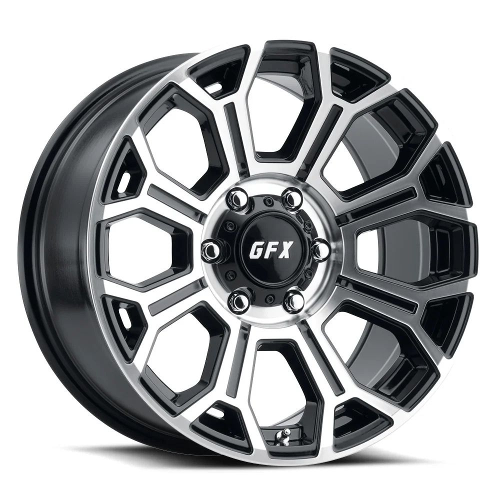 G-FX TR19 Rim 16X8.5 6X139.7 Offset 0 Gloss Black Machined Face (Quantity of 1)