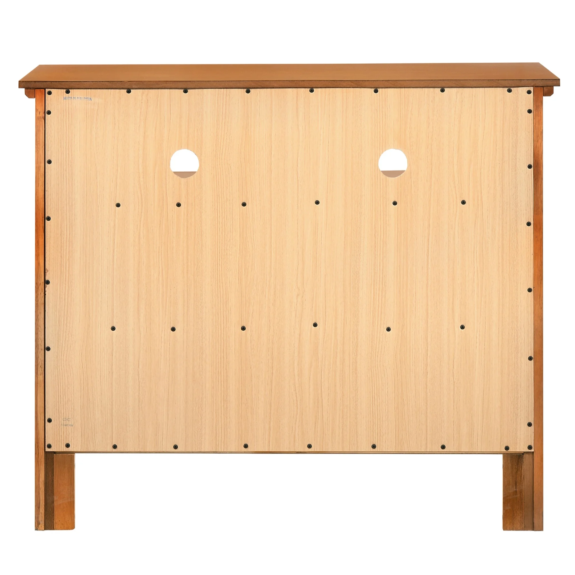 Passion Furniture  42 x 18 x 36 in. Hammond Oak 4 Drawer Chest of Drawers