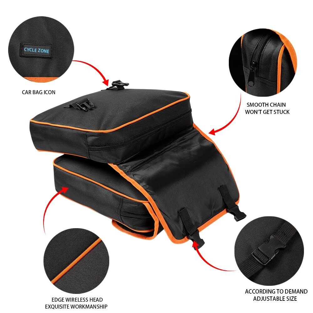 Double Side Trunk Bags Luggage Back Seat MTB Bicycle Carrier Bag Rear Rack