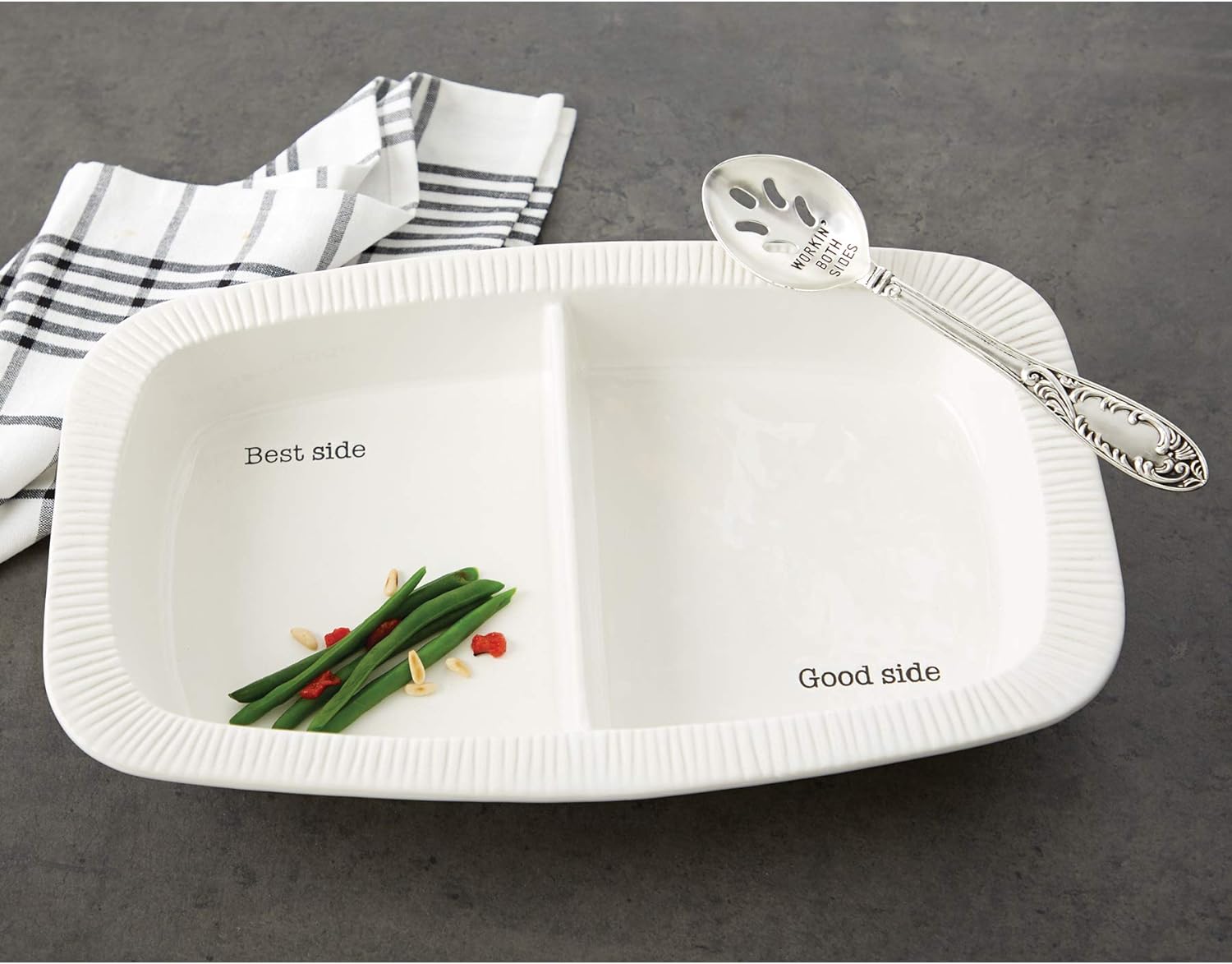 Fall Divided Side Serving Dish Set Of 2