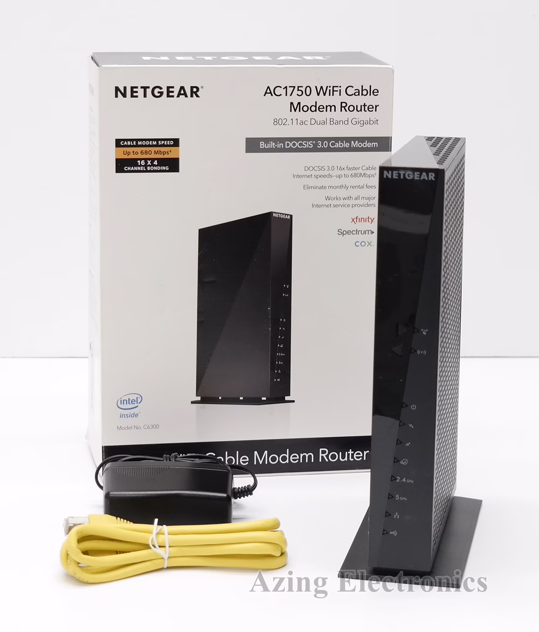 Pre-Owned NETGEAR AC1750 C6300v2 Wi-Fi DOCSIS 3.0 Cable Modem Router (Good)
