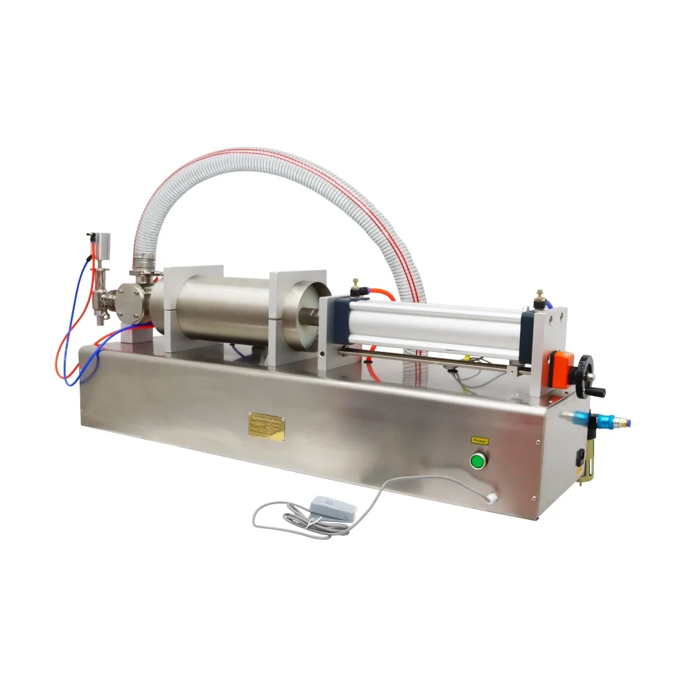 INTBUYING 1000-5000ml Pneumatic Dual-purpose Paste Liquid Filling Machine Piston Filler Head Bottle Seal Pack