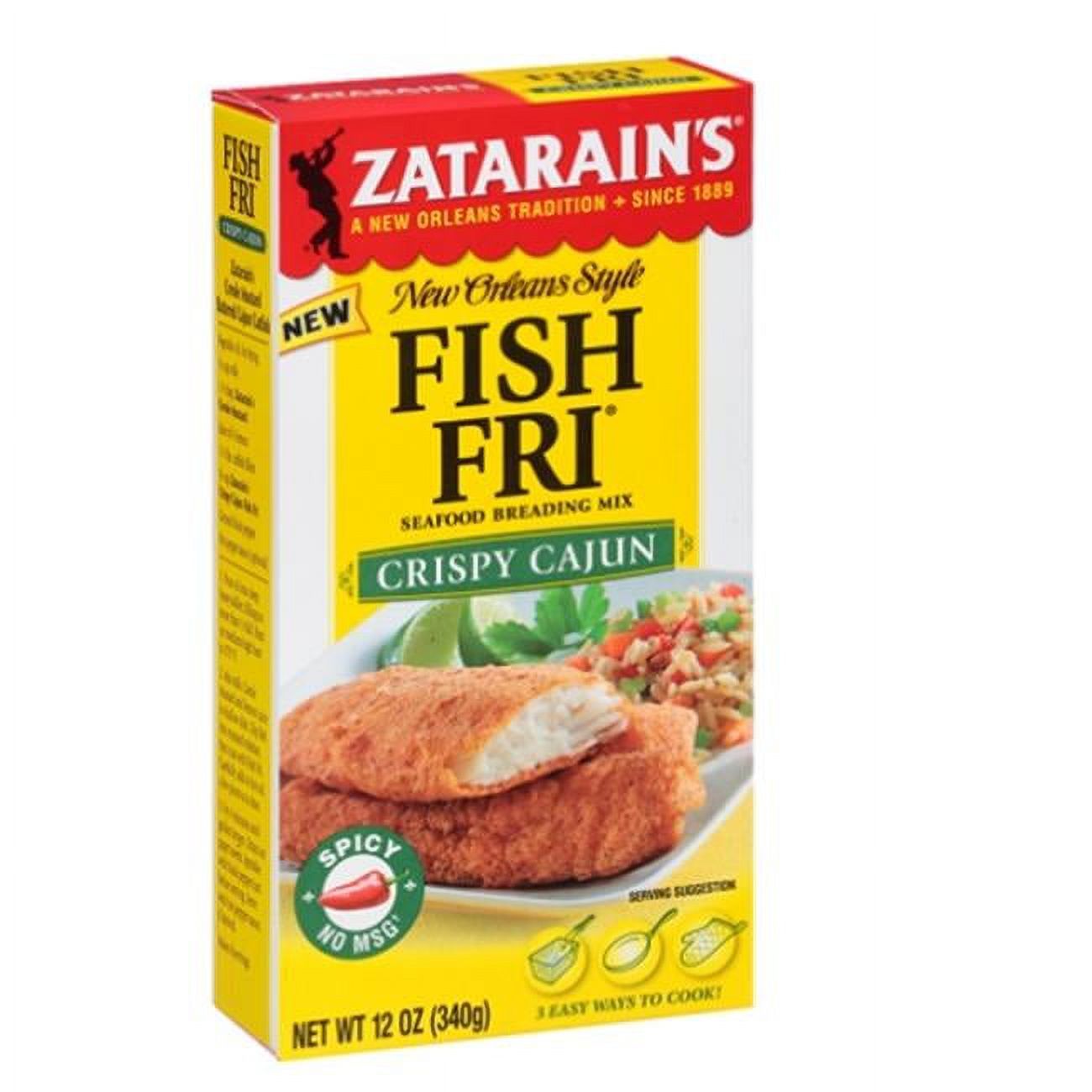 12 oz Breeding Fish Fry Crispy Cajun - Pack of 12
