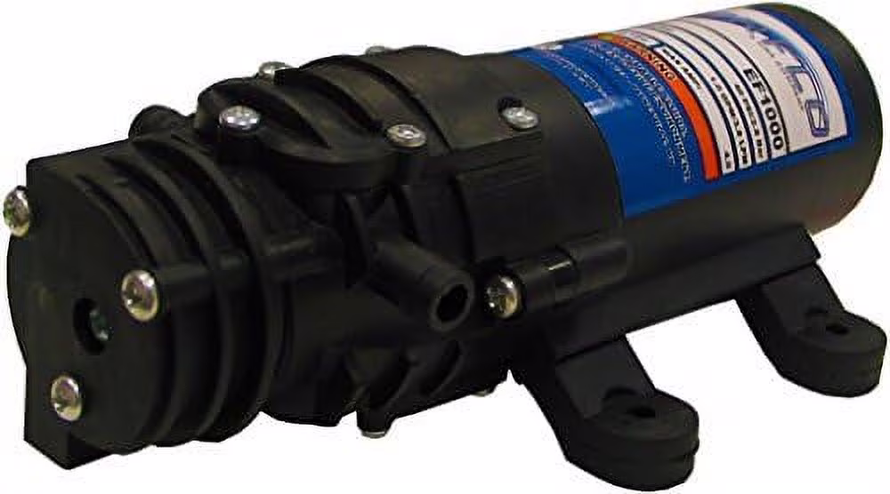 Diaphragm / Demand Water Transfer Pump 1.0 GPM, 12V Volt, 40 Psi EF1000