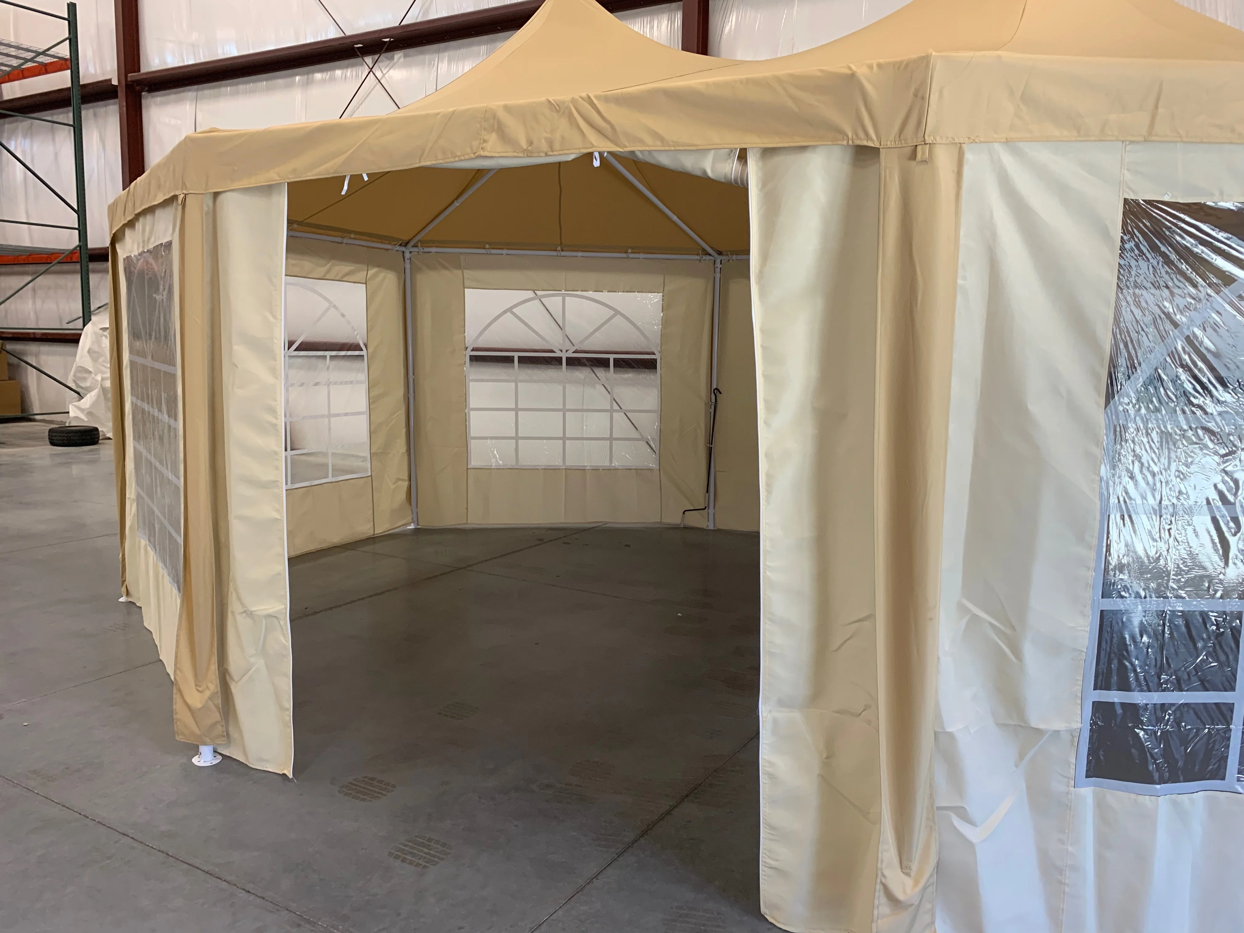 Shade Tree 20'x14.5' Wedding, Party, Event, Octagon Tent w/Sidewalls