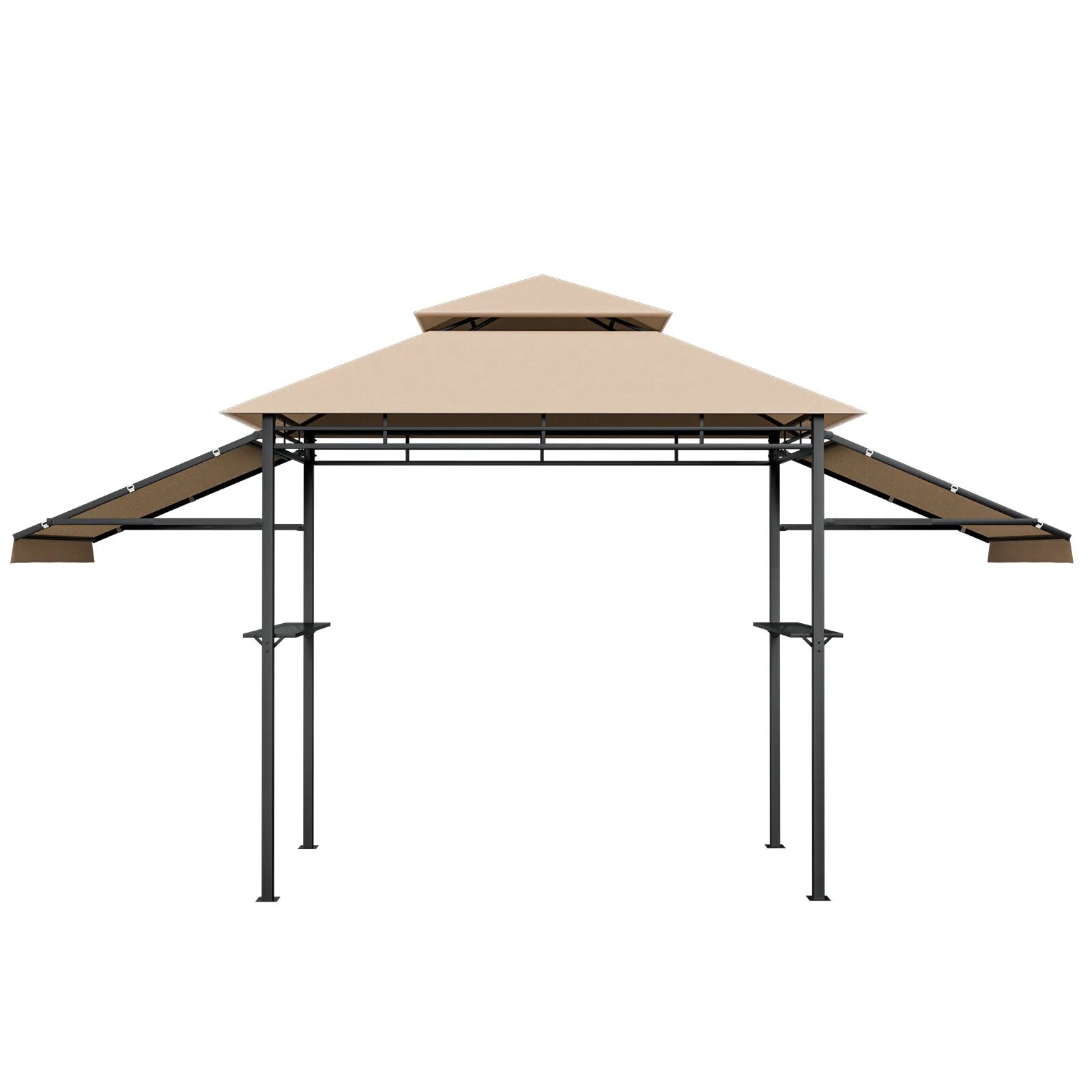 Grill Gazebo - 13.5x4Ft Gazebo Canopy With Extra Extensions on 2 Sides
