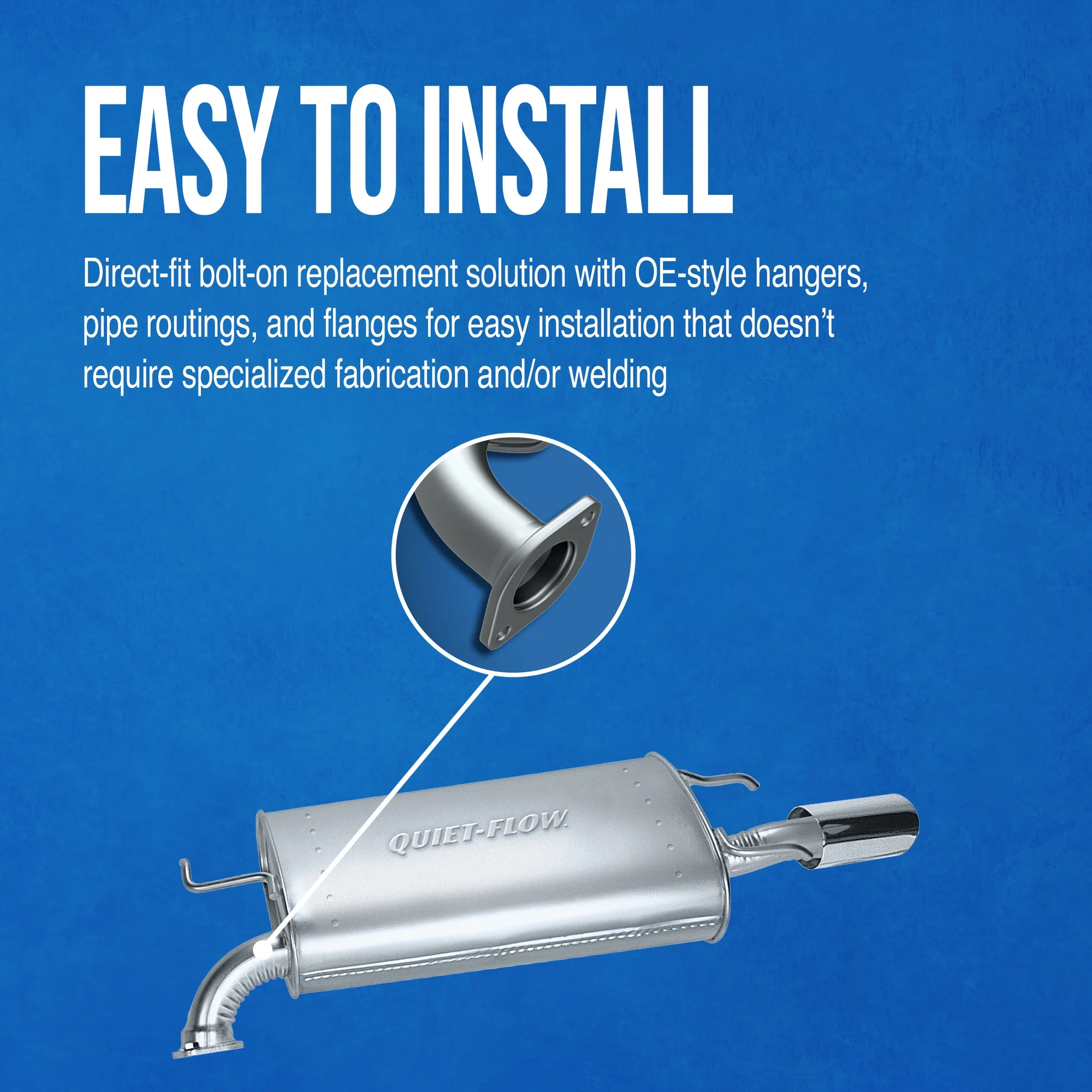 Walker Exhaust Quiet-Flow 54632 Exhaust Muffler Assembly Fits select: 2003-2006 MITSUBISHI OUTLANDER