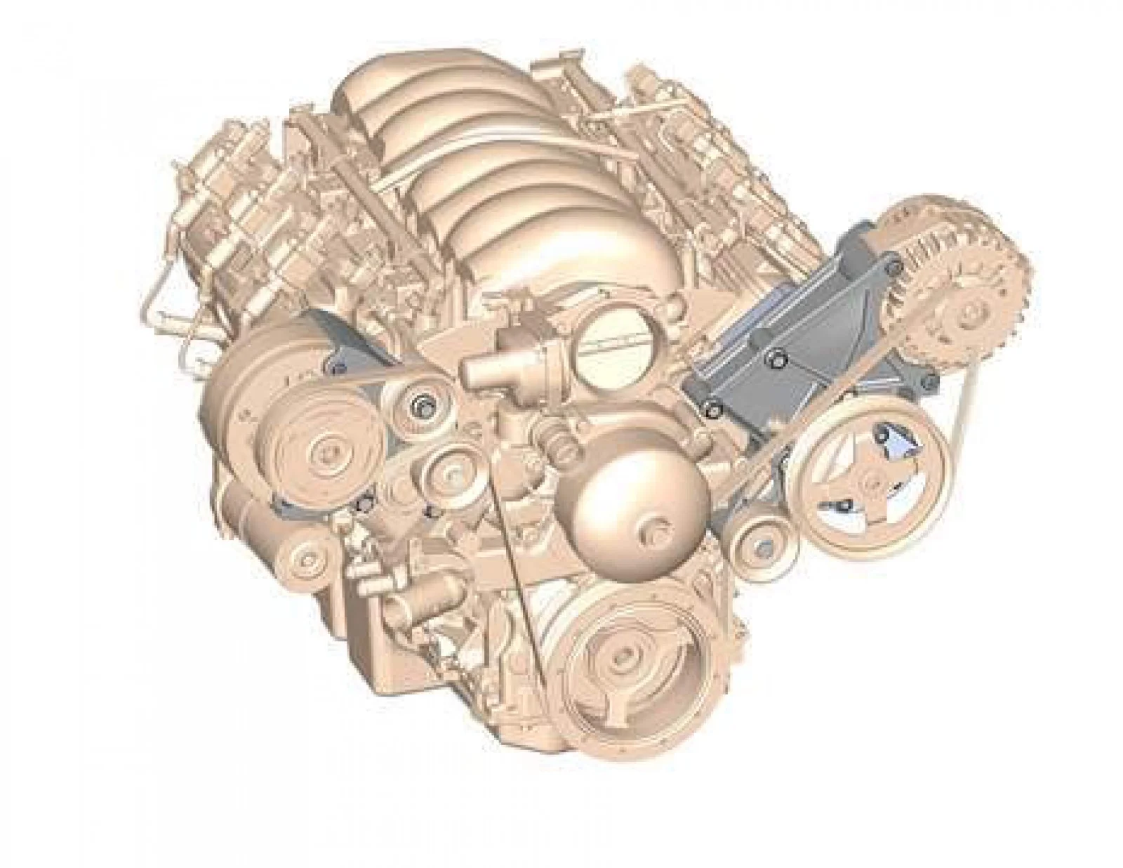 Holley LS/LT High-Mount Accessory Drive Bracket - A/C, P/S & Alt Brackets - works with R4 compressor