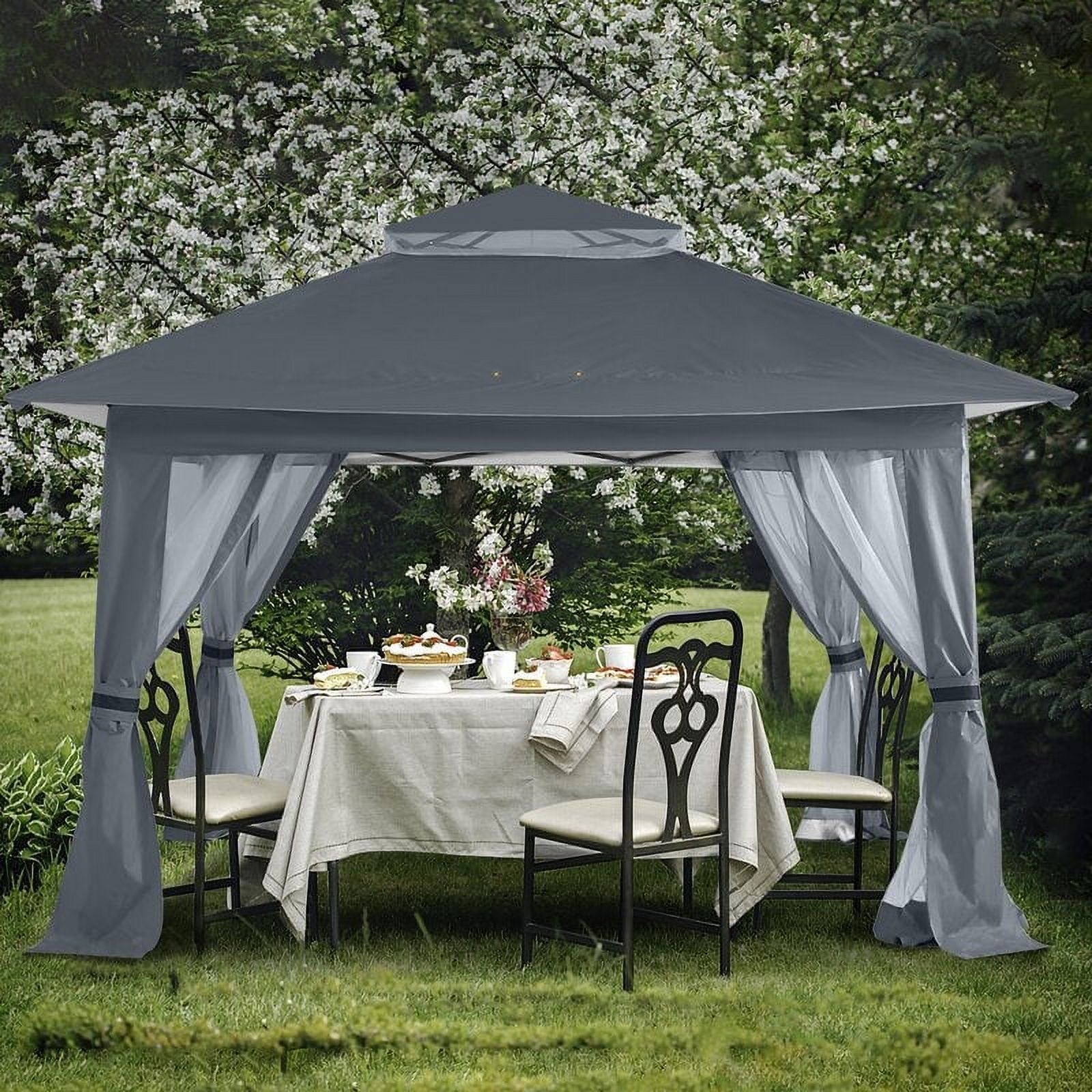 ABCCANOPY 13'x13' Pop Up Gazebo with Mosquito Netting - 13ftx13ft Grey