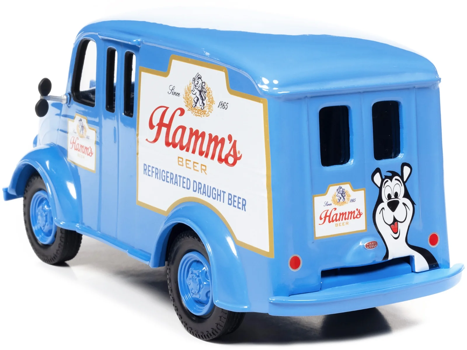 Diecast Dropshipper AW24013 1-24 Scale 1950 Divco Delivery Truck Hamm Beer Diecast Model Car, Blue