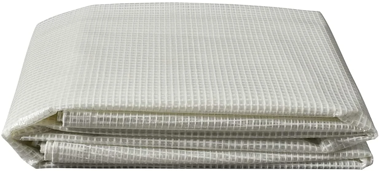 Tarps Now Waterproof Poly Tarps, Translucent Tarp Cover with Grommets- 30' x 30'