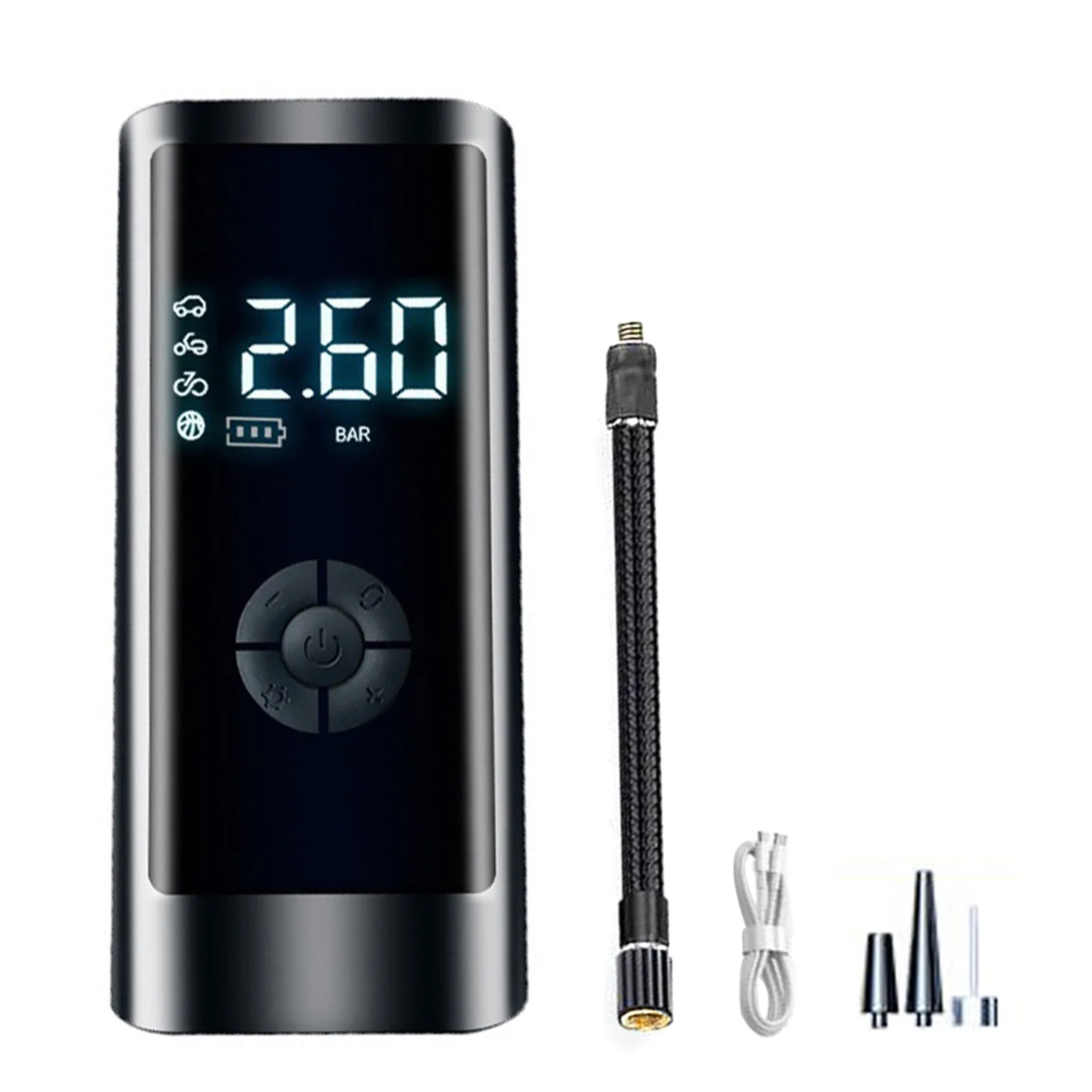 GoolRC Portable Smart Digital Air Pressure Electric Inflator Pump Wireless Black For Cars Automobile Inflatable mat