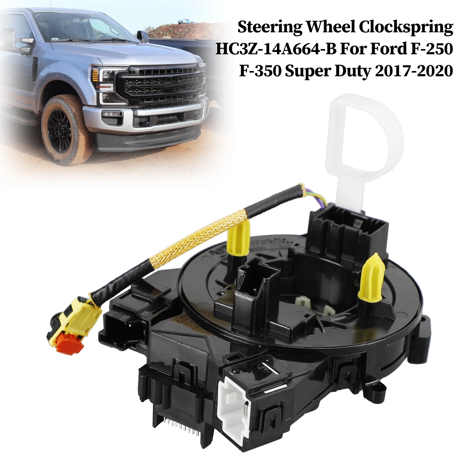 Steering Wheel Clockspring HC3Z-14A664-B For Ford F-250 F-350 Super Duty 17-2020