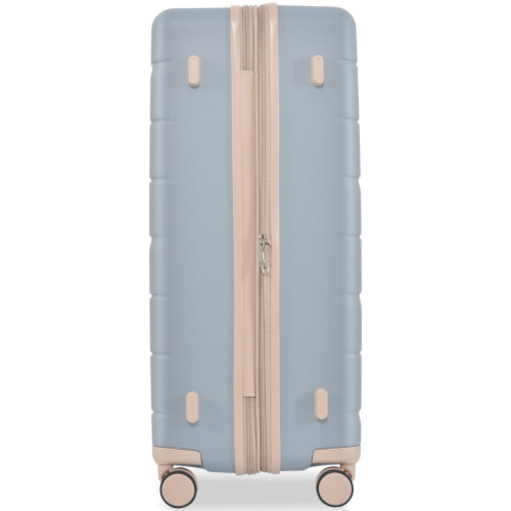 Luggage Sets 3 Piece Suitcase Set 20/24/28,Carry on Luggage Airline Approved,Hard Case with Spinner Wheels,Light Blue Blue + ABS