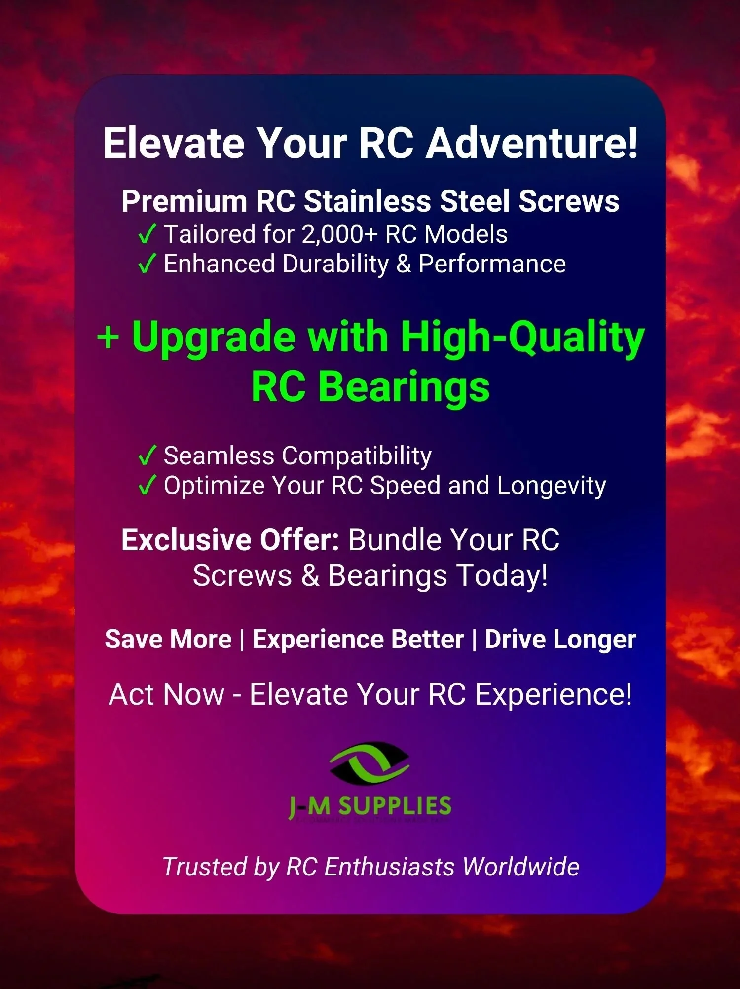 RCScrewZ Stainless Steel Screw Kit rcr051 for RedCat TR-MT8e RC Car - Complete Set