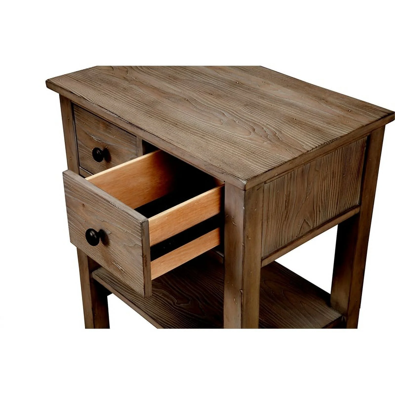 Home Square 4-Piece Set with King Headboard & 4 Drawer Chest & 2 Nightstands