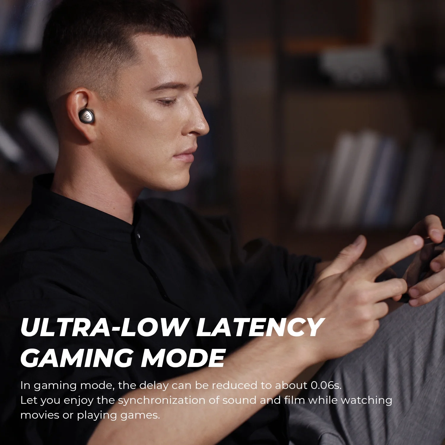 SOUNDPEATS Sonic Pro Wireless Bluetooth Earbuds QCC3040 Aptx-Adaptive Wireless Charging Game Mode