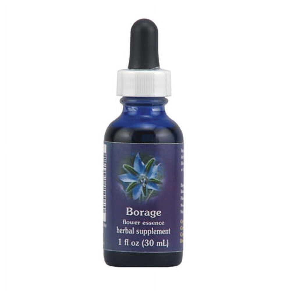 Borage Herbal Supplement Dropper By Flower Essence - 1 Oz