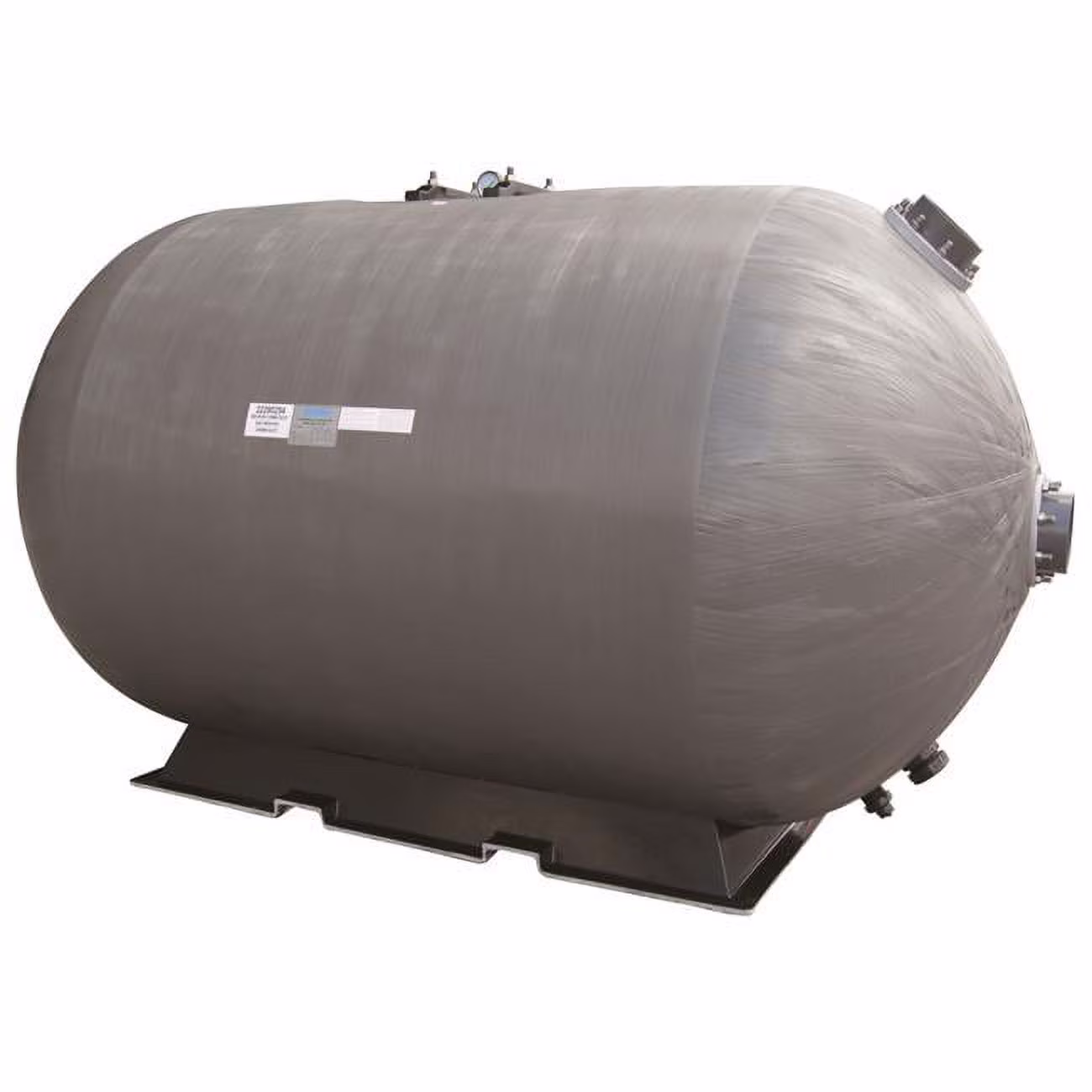 Waterco  48 x 75 in. 58 PSI NSF Approved Horizontal Sand Filter with 4 in. Flange Connection & Left Manway Flange