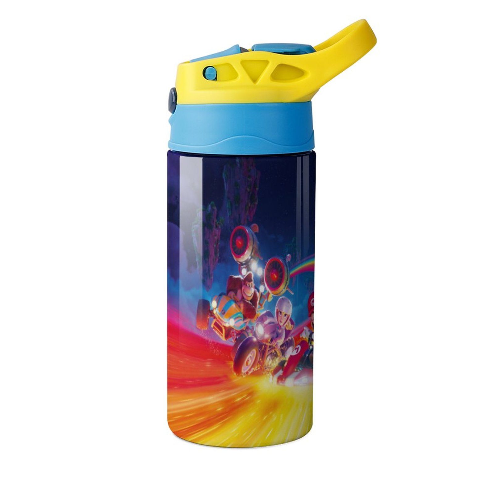 Movie Mario Kid's Insulated Water Bottle With Straw Vacuum Stainless Steel Cup Leak-Proof Children Toddler Thermoses