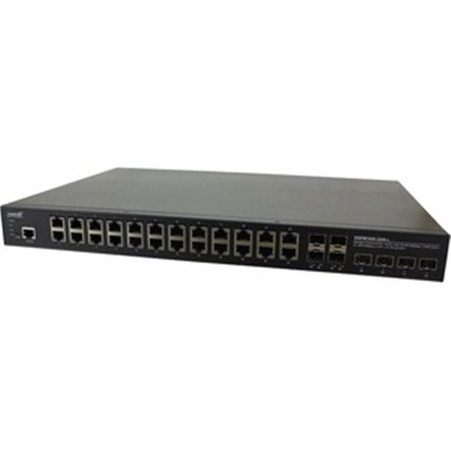 Managed Hardened Gigabit Ethernet PoE Plus Rack Mountable Switch - 24 Ports - Manageable