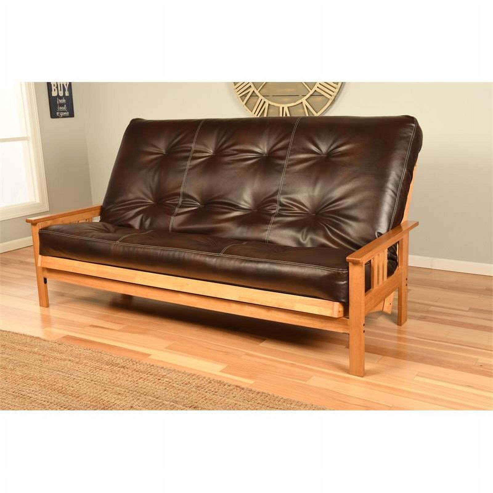 Monterey Frame Queen-Butternut Finish-Oregon Trail Java Mattress Kodiak Furniture