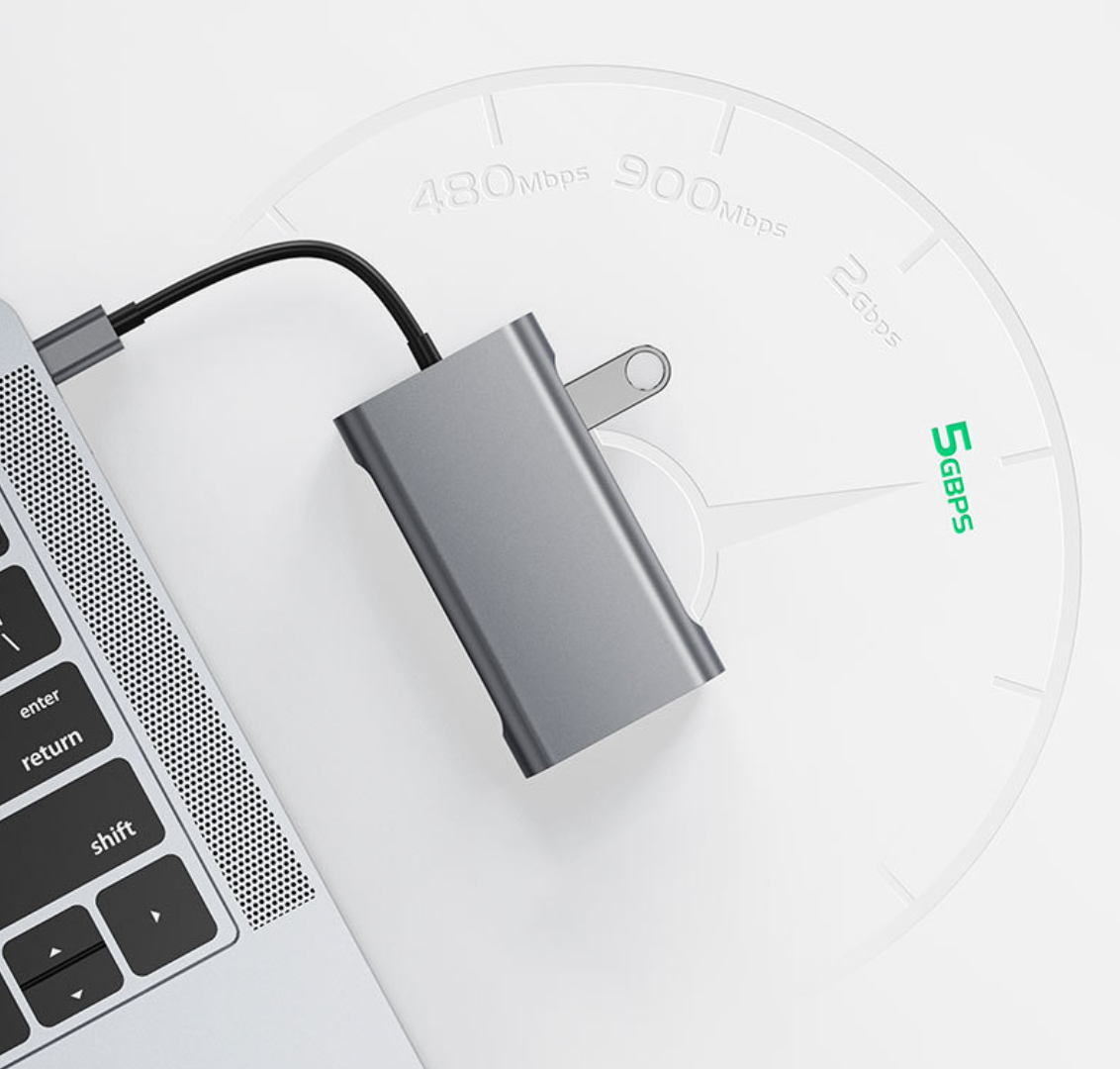 7 in 1 USB C Hub, Triple Display USB C Laptop Docking Station, 7 in 1 USB C Dock with HDMI,VIDEO, VGA, PD3.0, 3*USB3.0 Ports USB-C Adapter Compatible for MacBook and Windows