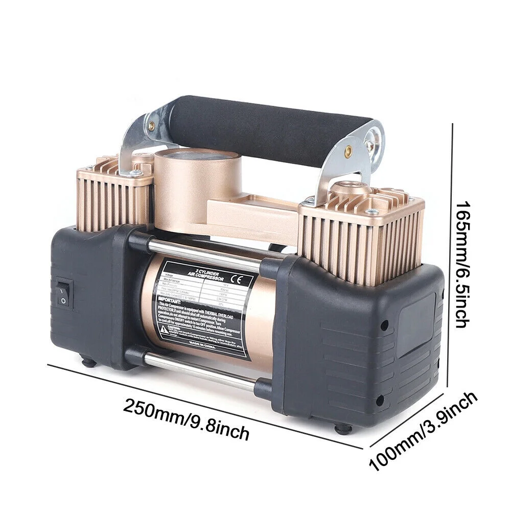 Air Pump for Car Tires, 150Psi Portable Tire Inflator Pump for  Suvs/Trucks,12V 70L/Min Air Volume with Variety of Inflatable Nozzles