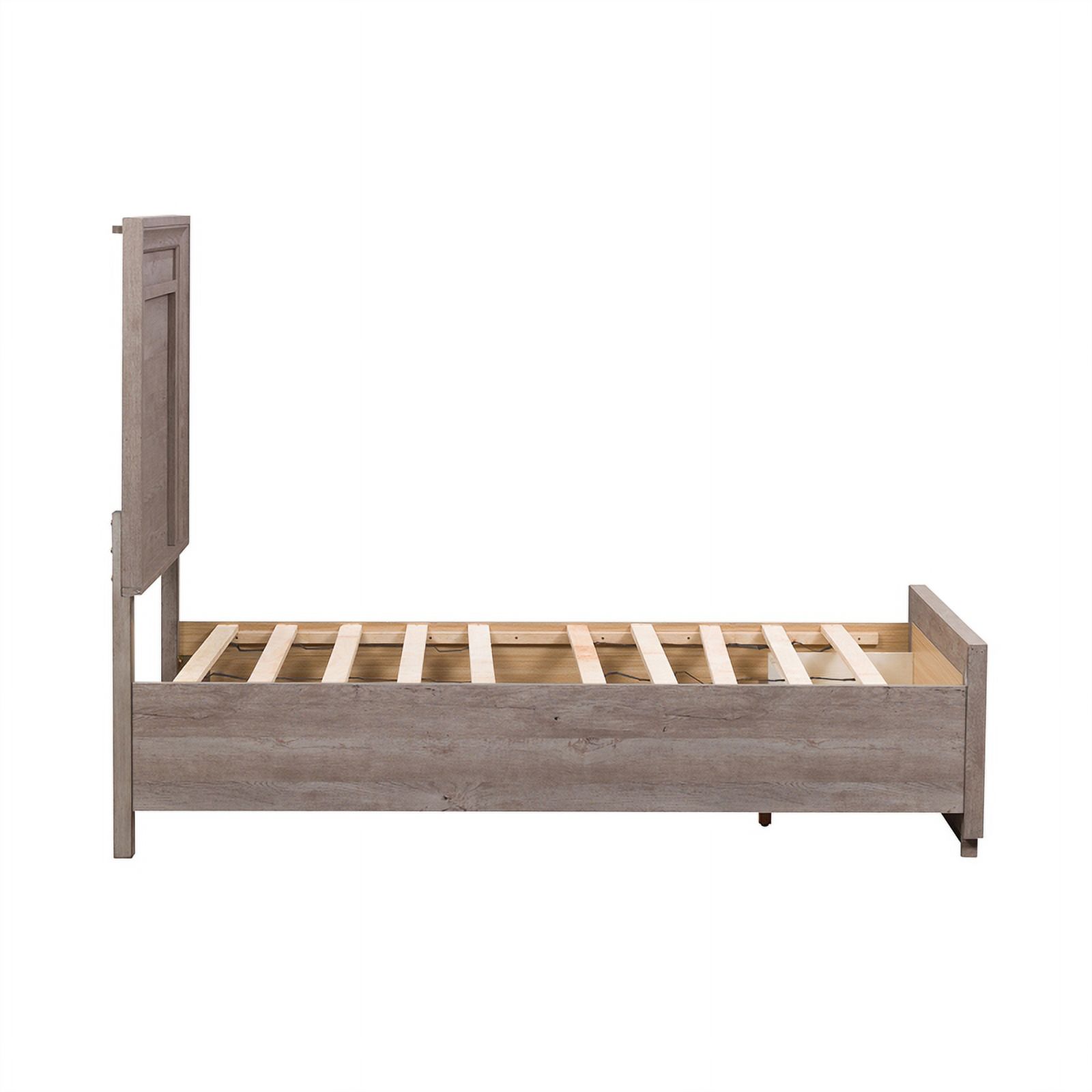 Liberty Furniture Horizons Contemporary Wood Twin Storage Bed in Graystone