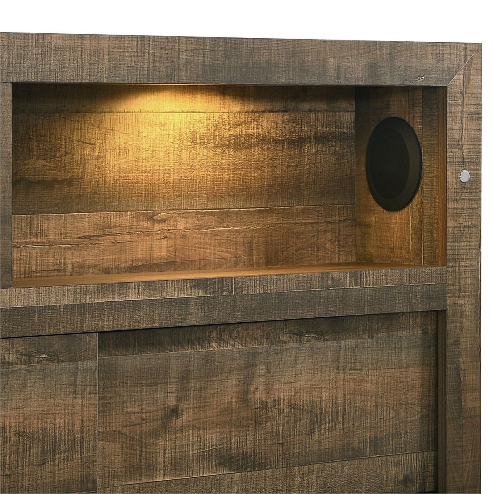 Beckett Twin Bookcase Panel 4PC Bedroom Set with Bluetooth