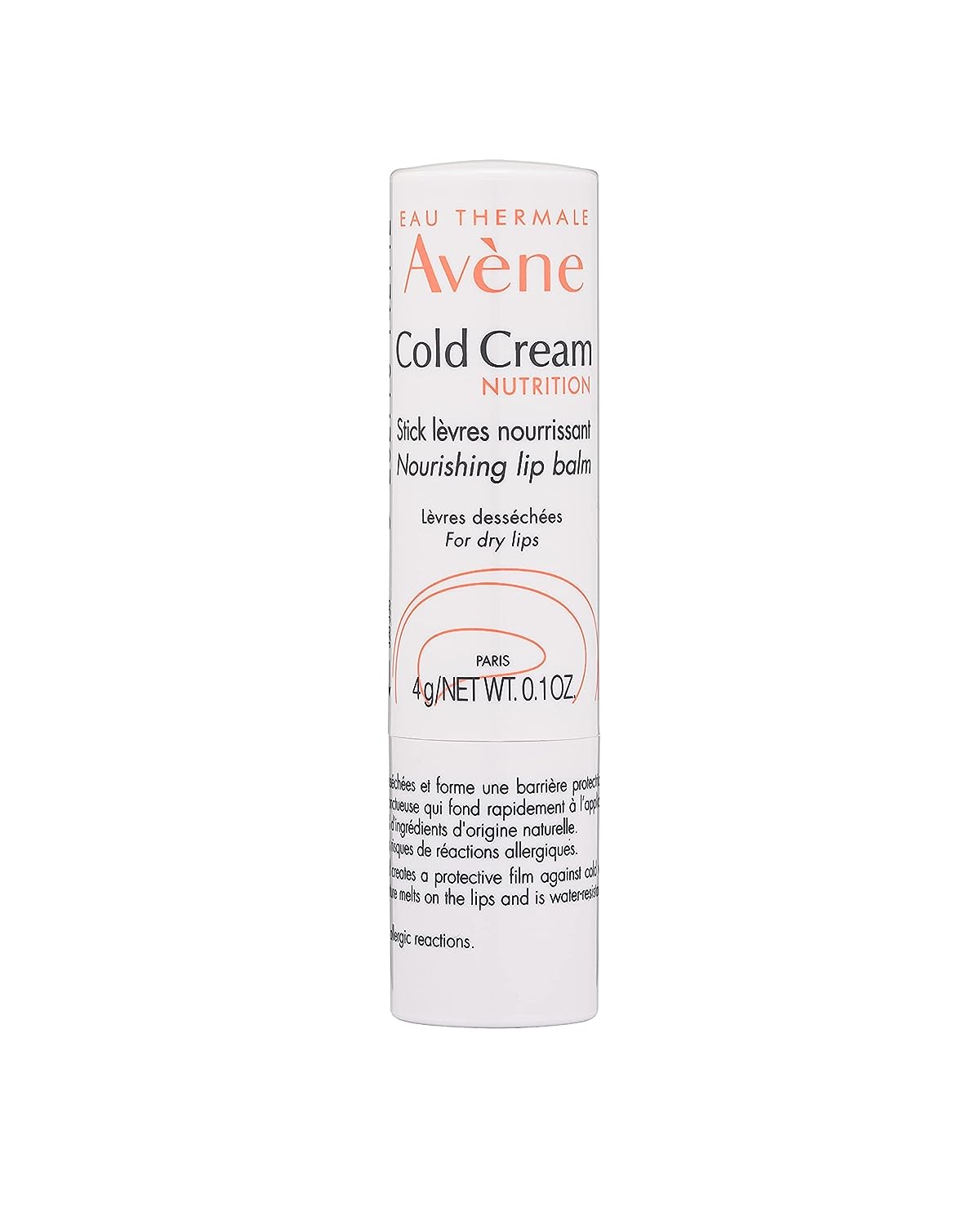 Eau Thermale Avène Cold Cream Nutrition Nourishing Lip Balm, 0.1 Ounce