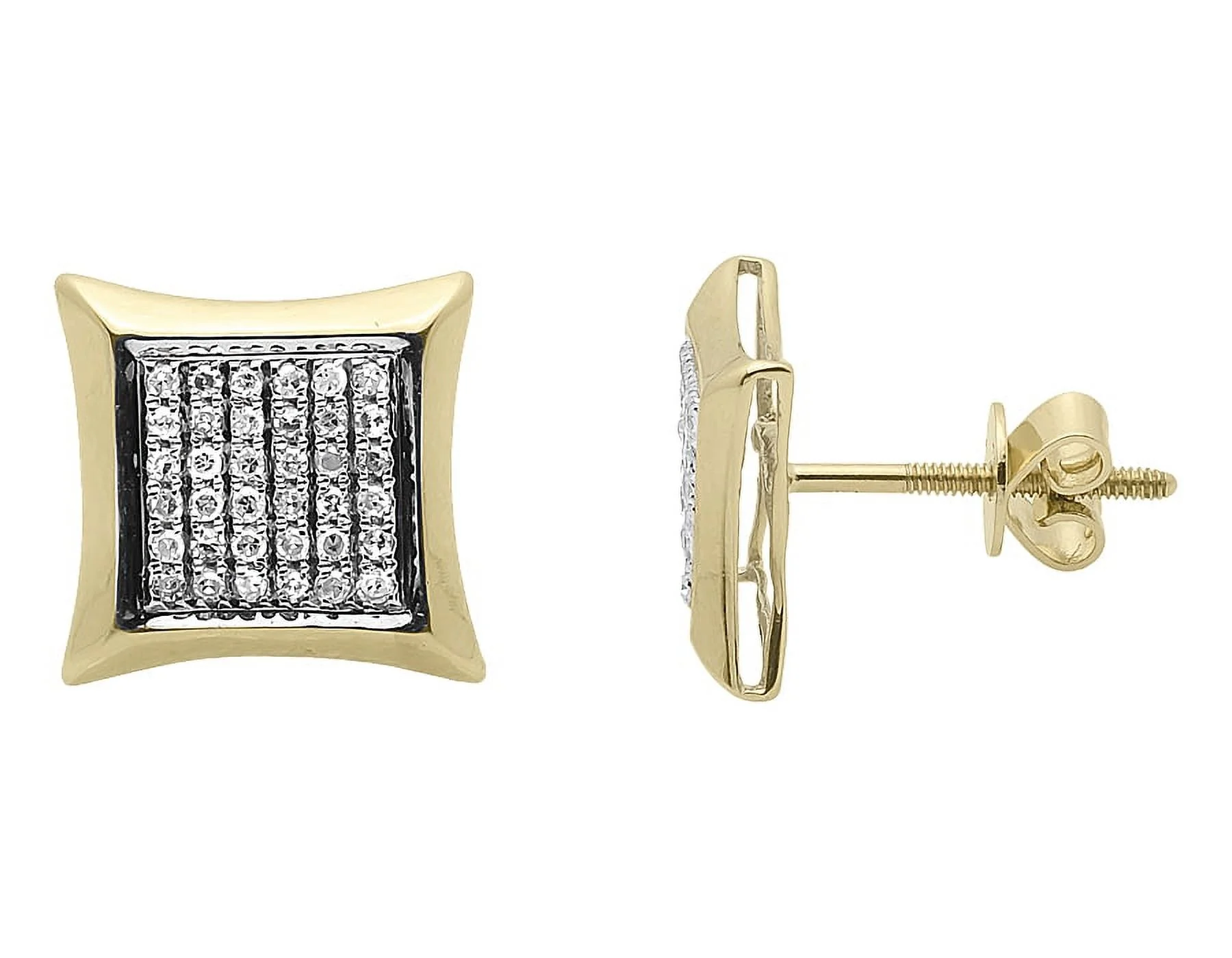 10K Yellow Gold Diamond Kite Earrings (0.25ct)