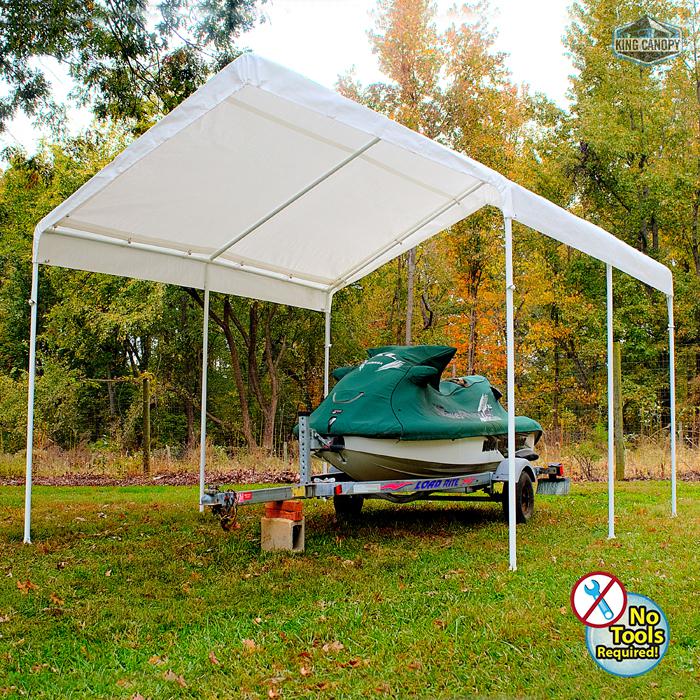 King Canopy Universal 6 Leg 10X13 Canopy w/ WHITE Cover