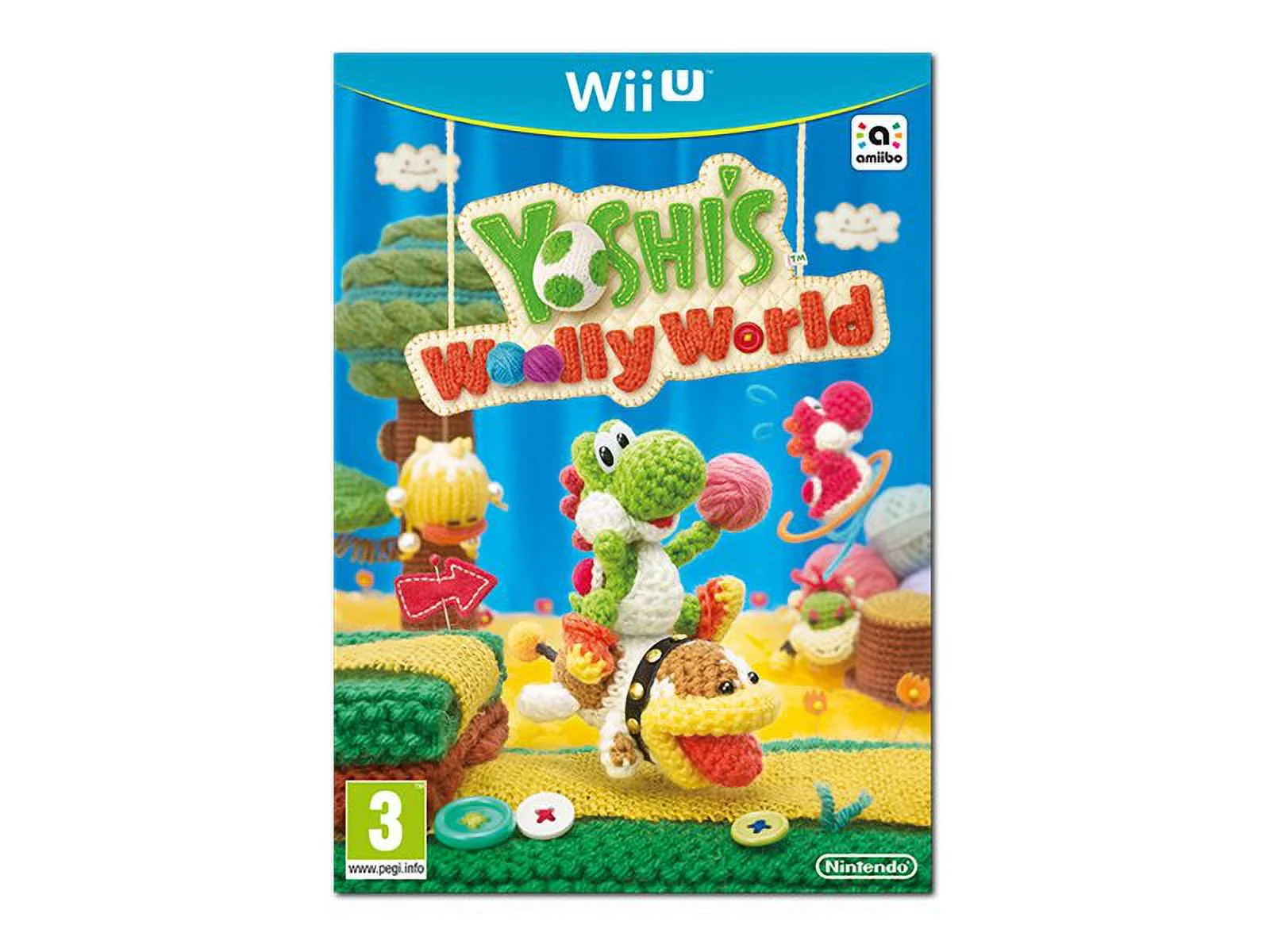 Nintendo Yoshi's Woolly World with Pink Yarn Yoshi amiibo Bundle