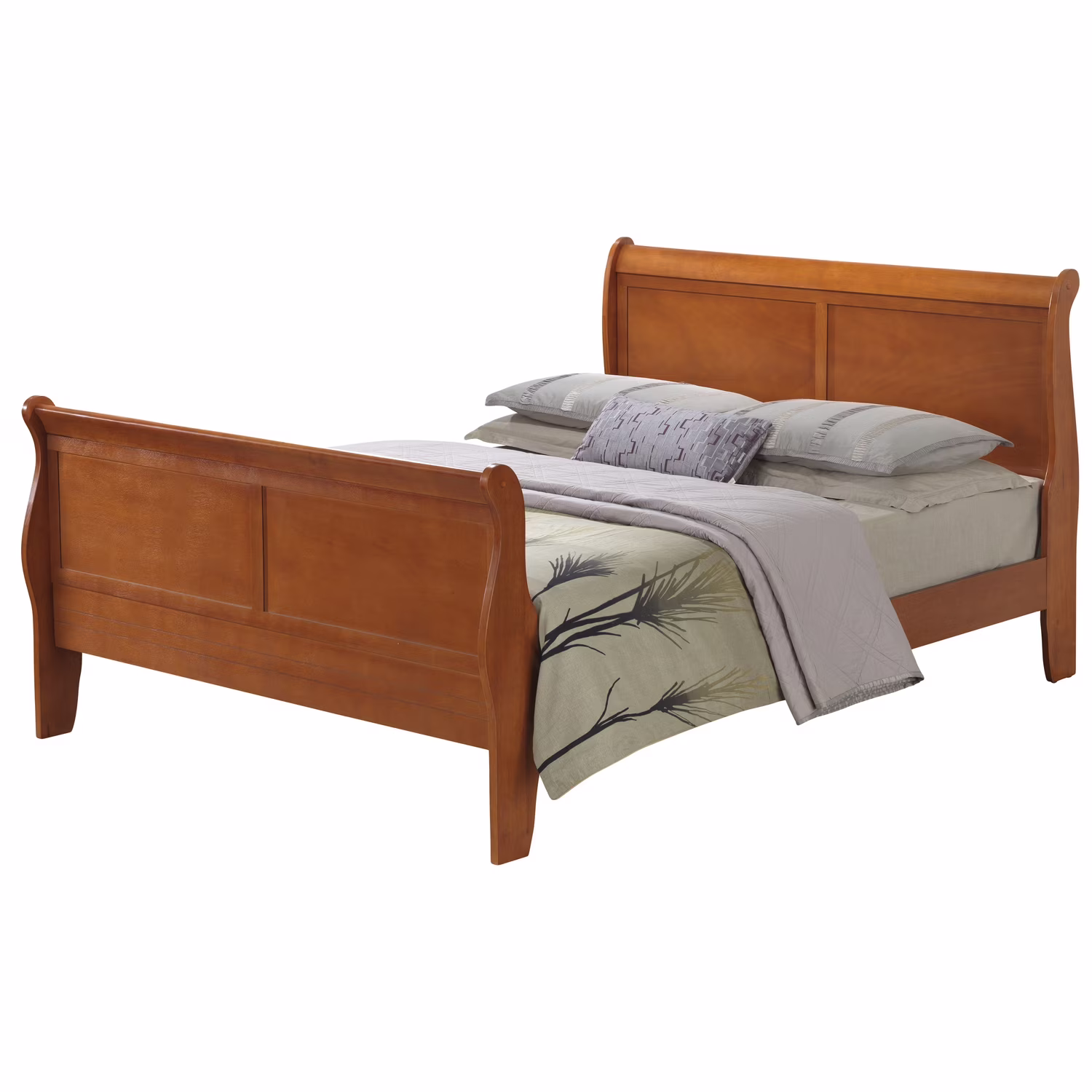 Homestock Southwestern Sanctuary G3160A-QB Queen Bed , Oak