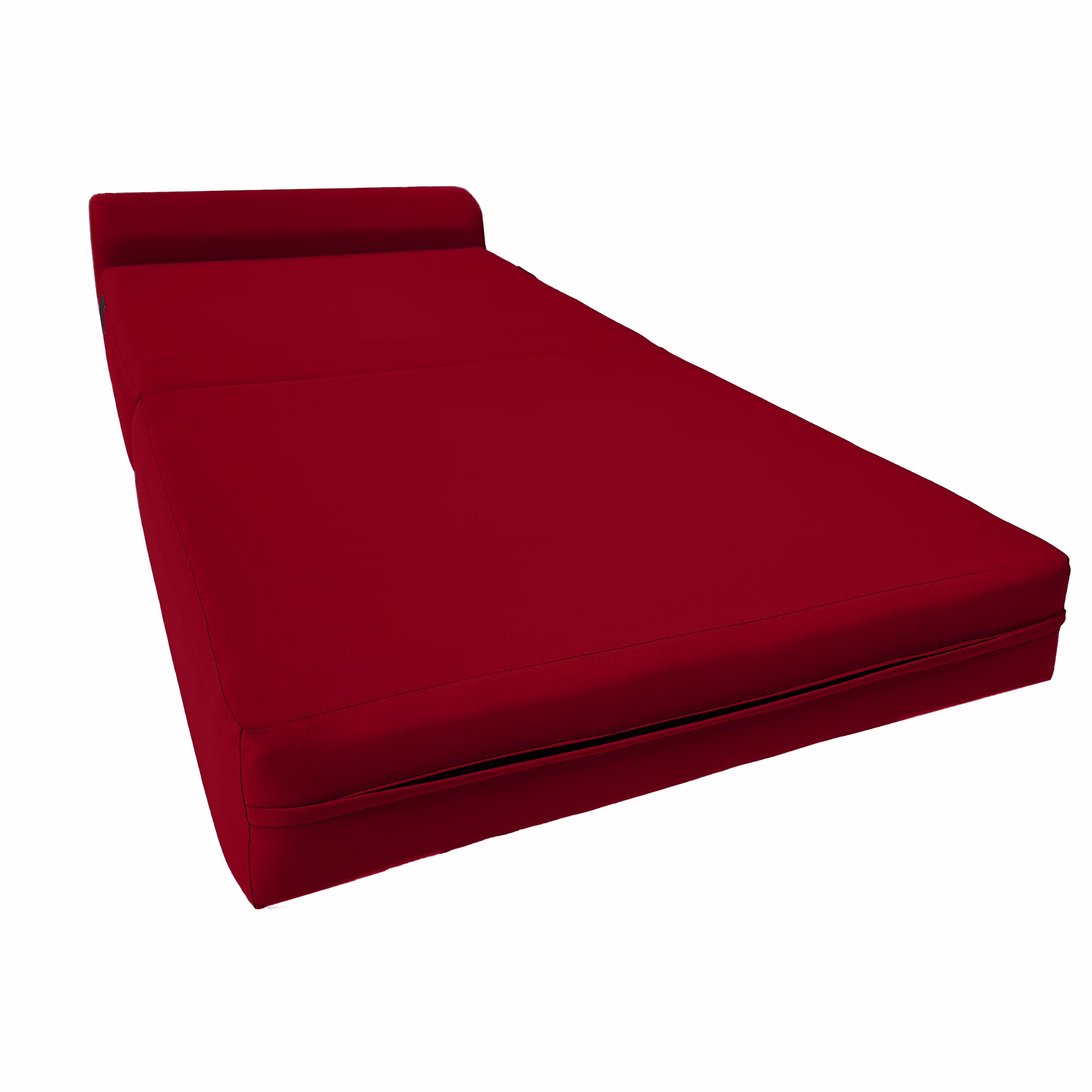 Red Sleeper Chair Folding Foam Beds, Portable Studio Sofa Guest Bed, 6 x 32 x 70