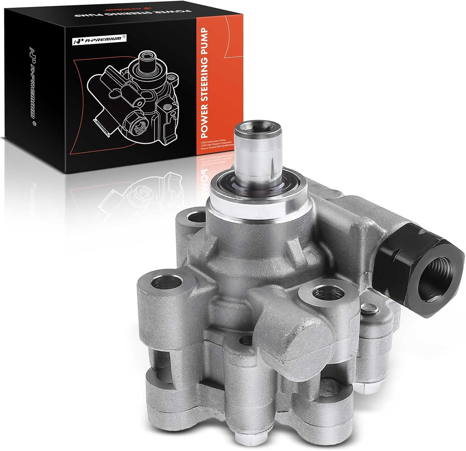 A-Premium Power Steering Pump Compatible with Cadillac CTS 2003-2004, V6 3.2L Gas, Replace # 21-5344, 25683323