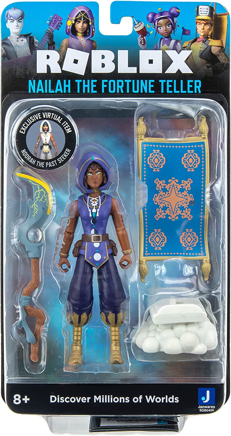 Roblox Imagination Collection - Nailah The Fortune Teller Figure Pack [Includes Exclusive Virtual Item]