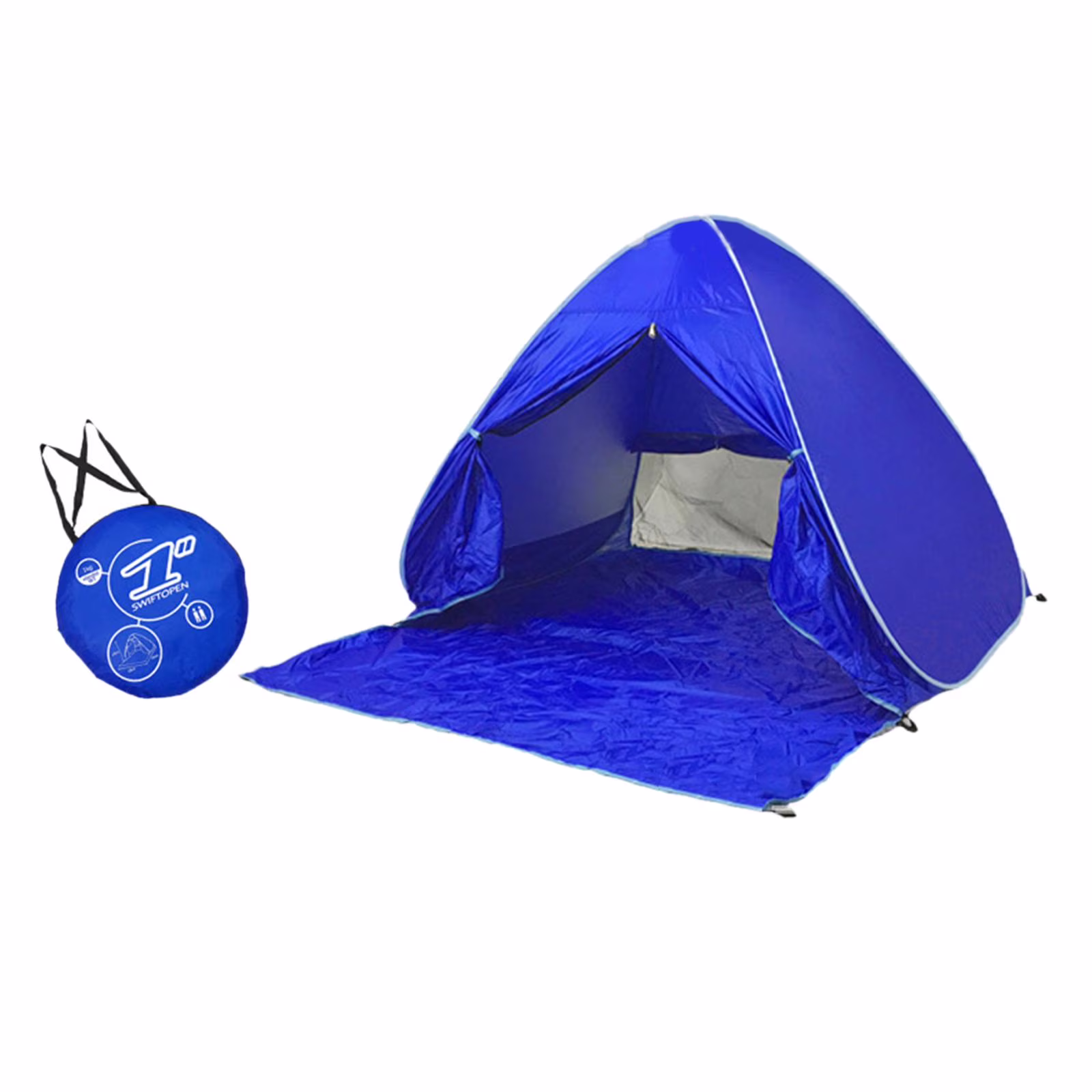 Beach Tent Beach Sunshade up up Tent for Backyard Picnic Hiking Blue