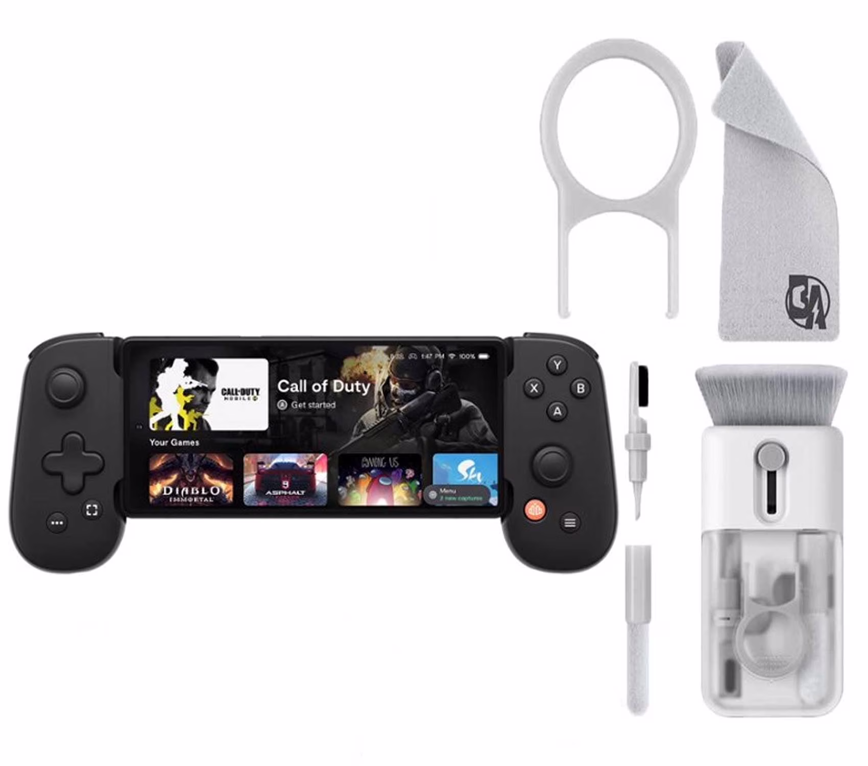 Backbone - One for Android - Black With Cleaning Electric kit Bolt Axtion Bundle Used