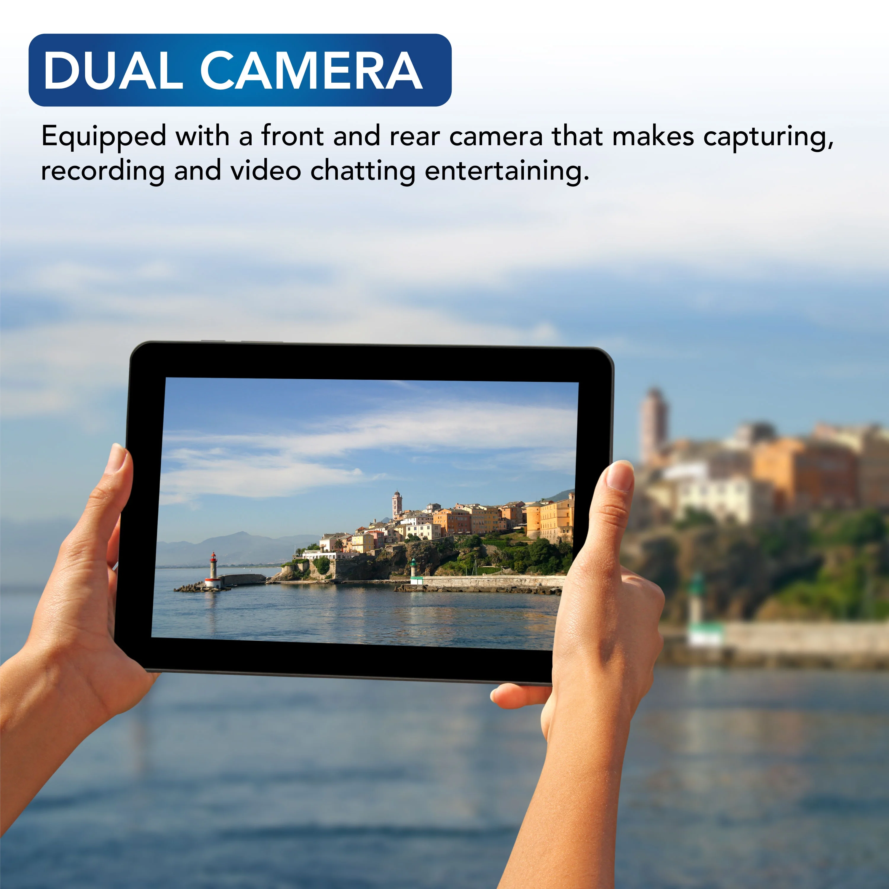 HYUNDAI HyTab Plus Tablet, 10 Inch Tablet, FHD IPS Display, 4G LTE, WiFi Tablet, Quad-Core Processor, 2GB RAM, 32GB Storage, Dual Camera, Android 10 Go Edition Tablet, 5000 mAh Battery - Graphite