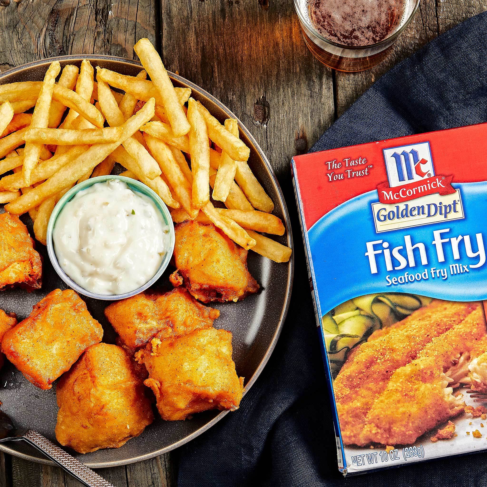 Mccormick Golden Dipt Fish Fry Seafood Fry Mix, 10 Oz (Pack Of 8)