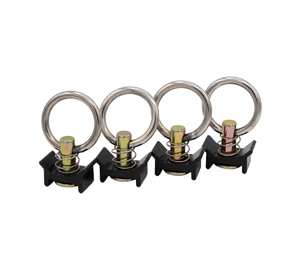 220 Pieces Black Tie Down Kit with 2