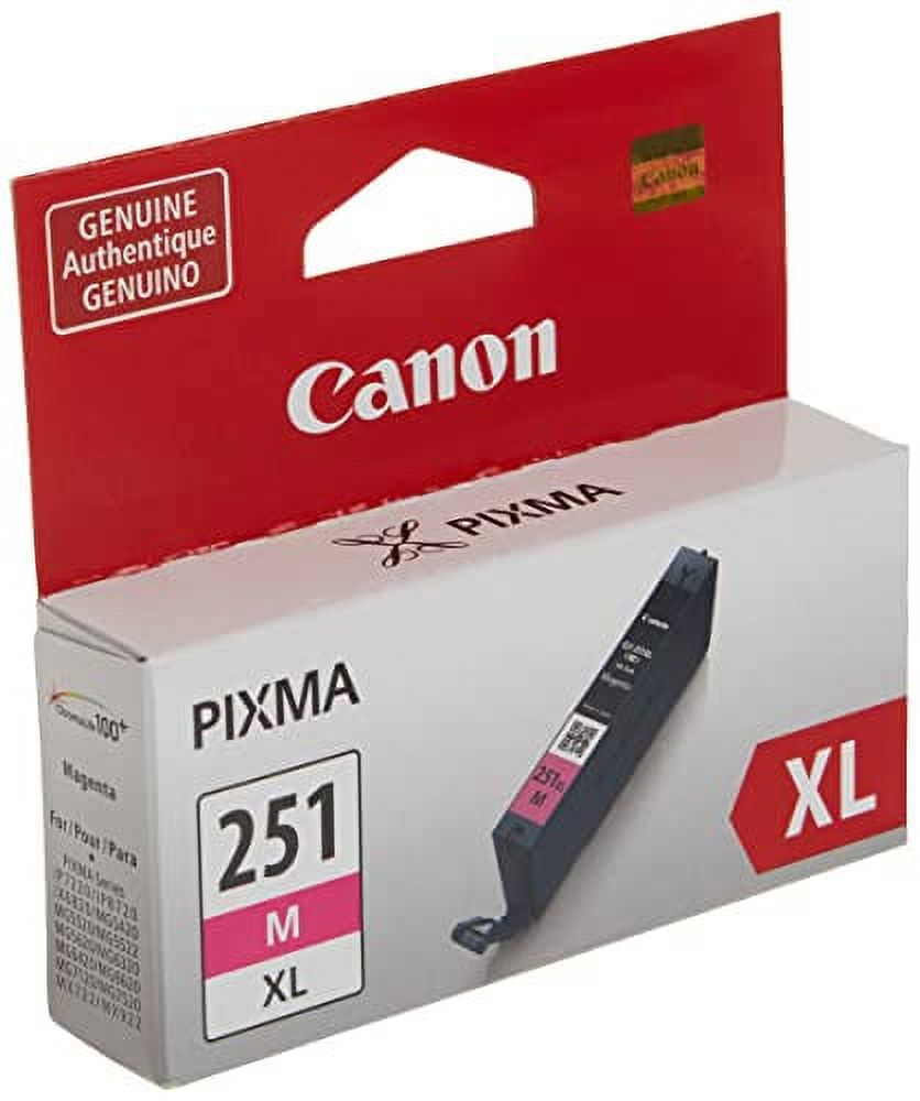 Canon CLI-251XL Magenta Compatible to iP7220,iX6820,MG5420,MG5520/MG6420,MG5620/MG6620,MX922/MX722,iP8720,MG6320,MG7120,MG7520 Printers