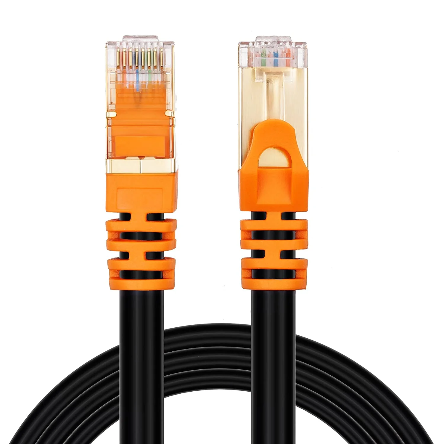 Cat 7 Outdoor Ethernet Cable 75 ft, CAT 7 Heavy Duty Double Shielded Ethernet Patch Cable Waterproof Ethernet