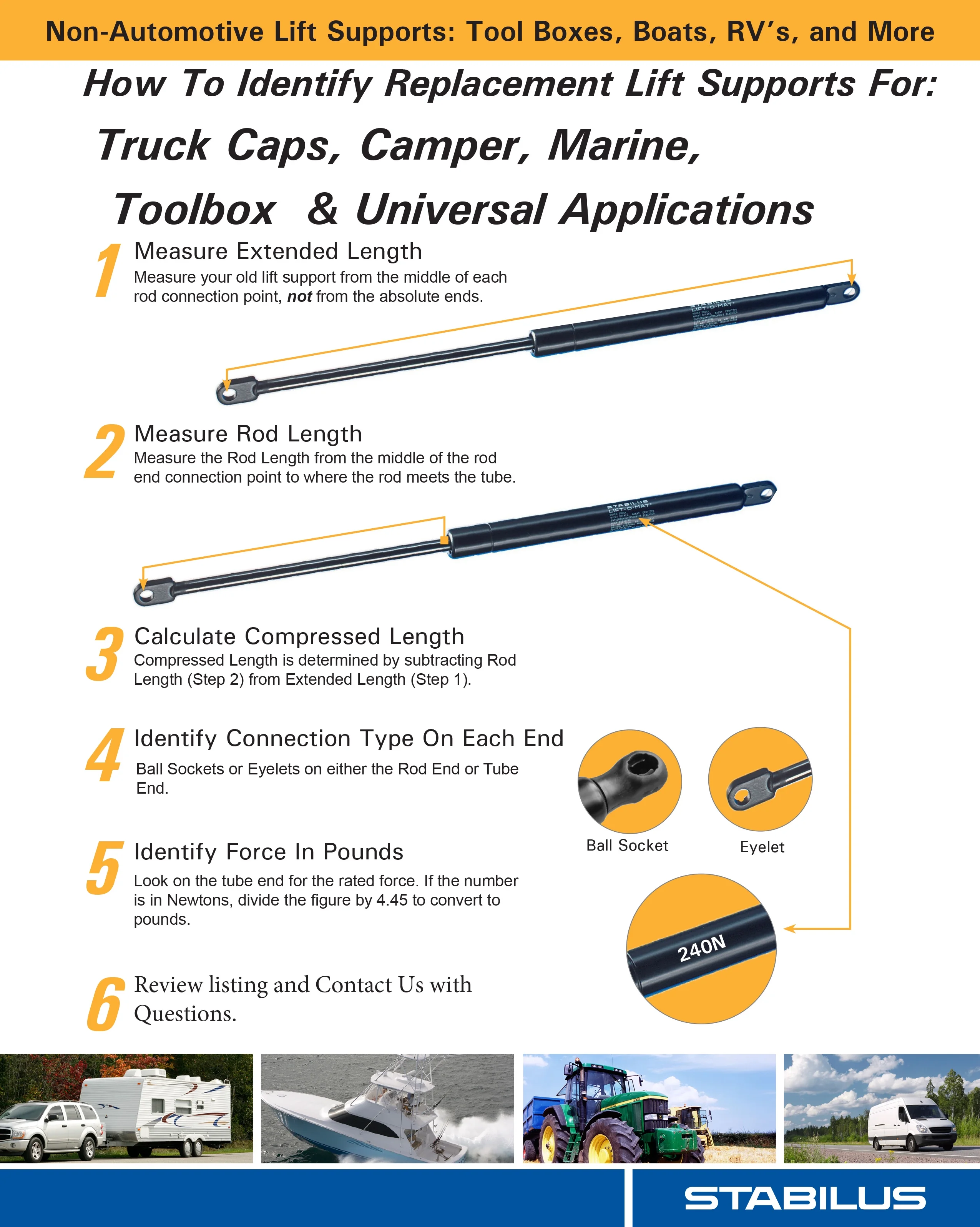 Qty 1 Made by Stabilus 6G-845949 Mercedes Diesel Pump Linkage