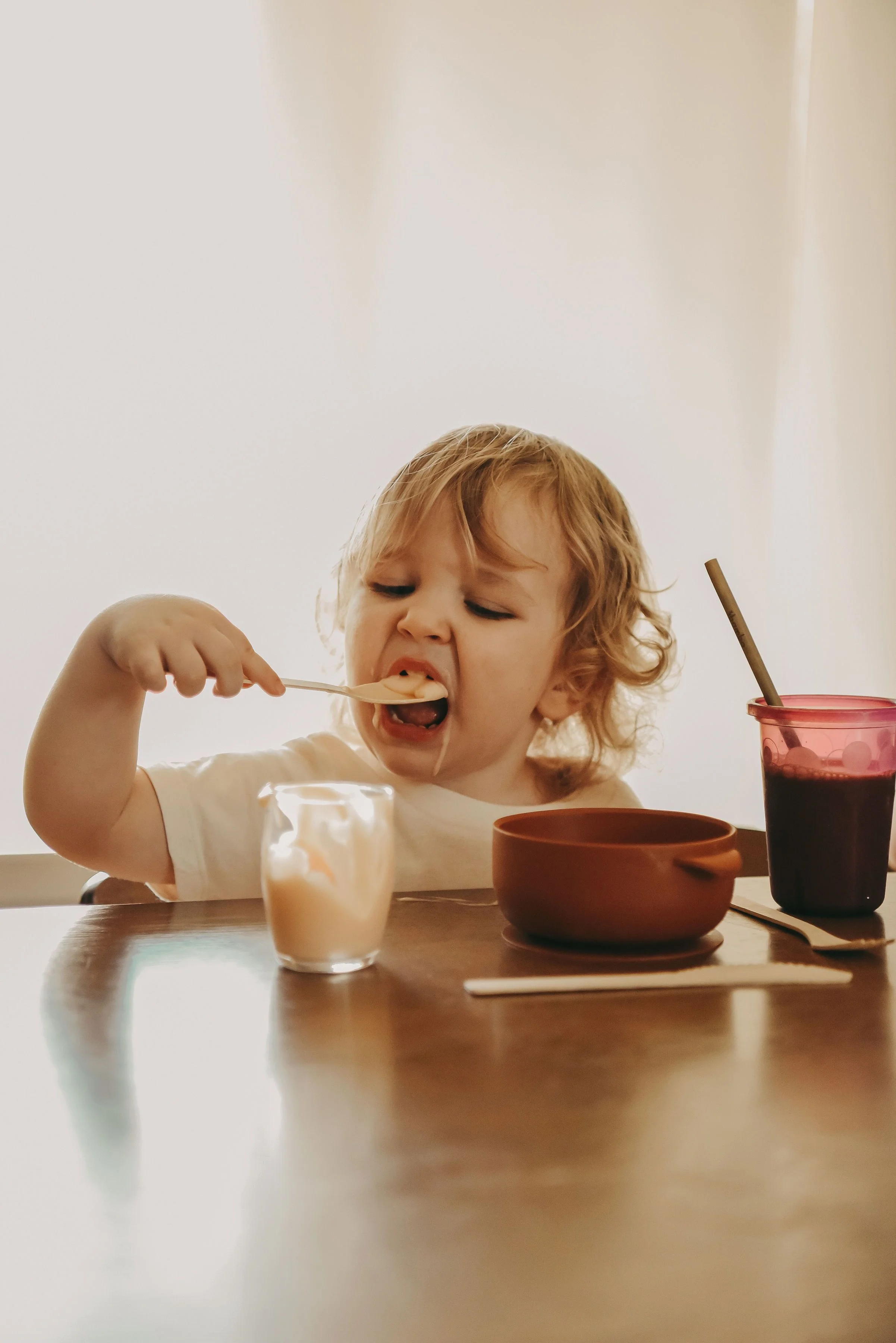 Ibambo Natural Bamboo Wooden Spoons, Disposable Spoons Dinner, Party Cutlery Flatware - 100 Set