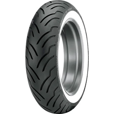 MU85B-16 (77H) Dunlop American Elite Rear Motorcycle Tire Wide White Wall for Harley-Davidson Road King Custom FLHRS/I 2004-2007