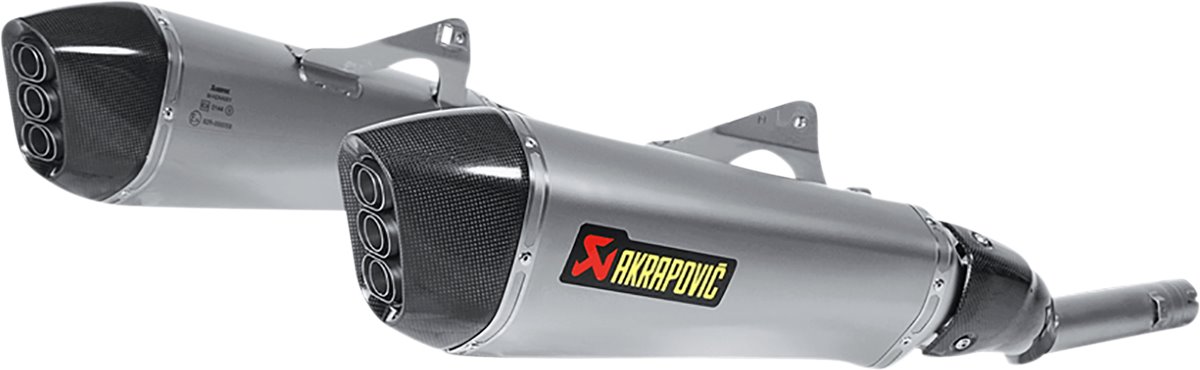 Akrapovic Titanium Slip-On Mufflers (S-B16SO4-HZAAT)